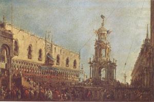 The Doge Takes Part in the Festivities in the Piazzetta on Shrove Tuesday (mk05), Francesco Guardi